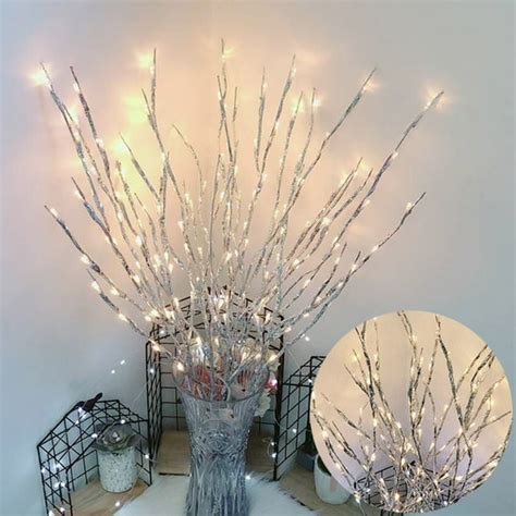 lighted tree branches|decorative branches with led lights.